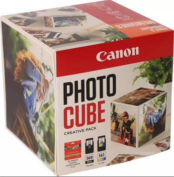 Canon CARTRIDGE PG-560/CL-561 PHOTO CUBE Creative Pack White Orange - 5x5 fotopapír (PP-201 40 obr.) (3713C013)