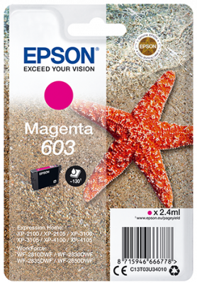 EPSON cartridge T03U3 magenta (hvězdice) (C13T03U34010)