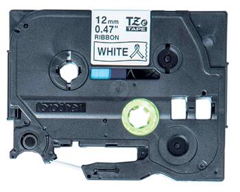 Brother - TZe-R231 bílá / čená (12mm, 4m, pruhovaná) (TZER231)