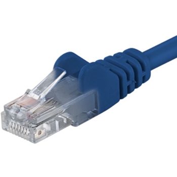 PremiumCord Patch kabel UTP RJ45-RJ45 level 5e 5m modrá (sputp050B)