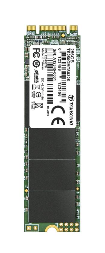 TRANSCEND MTS832S 256GB SSD disk M.2, 2280 SATA III 6Gb/s (3D TLC) single sided, 530MB/s R, 400MB/s W (TS256GMTS832S)