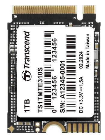 Transcend MTE310S 1TB SSD disk M.2 2230, NVMe PCIe Gen4 x4, 3D TLC, DRAM-less, 5000MB/s R, 3500MB/s W (TS1TMTE310S)