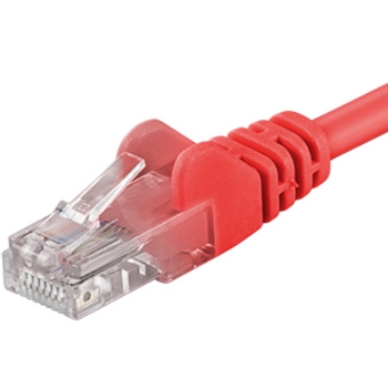 PremiumCord Patch kabel UTP RJ45-RJ45 level 5e 5m červená (sputp050R)