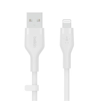 Belkin BOOST CHARGE™ Lightning/USB-A kabel, 1m, bílý - Flex (CAA008bt1MWH)