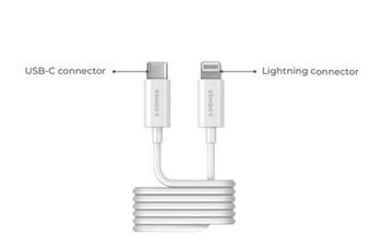 2-Power kabel USB-C to Lightning, 1M (2PUC1M03W)