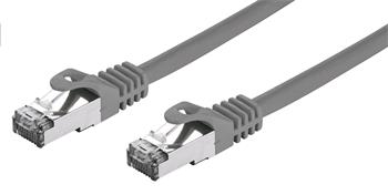 C-TECH Kabel patchcord Cat7, S/FTP, šedý, 0,25m (CB-PP7-025)