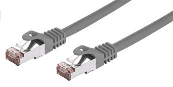 C-TECH Kabel patchcord Cat6, FTP, šedý, 0,25m (CB-PP6F-025)