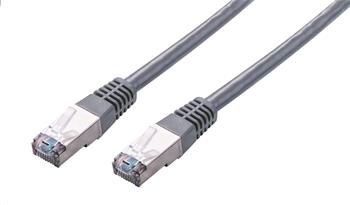 C-TECH Kabel patchcord Cat5e, FTP, šedý, 0,25m (CB-PP5F-025)