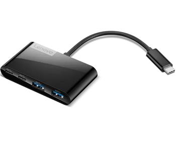 Lenovo Hub Select 4-Port USB-C, 2x USB-A + 2x USB-C, černý (GX91L84354)