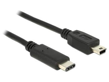 Delock Kabel USB Type-C™ 2.0 samec > USB 2.0 typ Mini-B samec 2,0 m černý (83336)