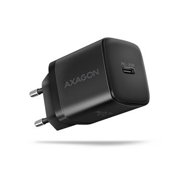 AXAGON ACU-PD20, nabíječka do sítě 20W, 1x port USB-C, PD3.0/PPS/QC4+/AFC/Apple, černá (ACU-PD20)