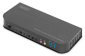 DIGITUS DS-12874 KVM Switch, 2x1 HDMI, HDMI Out, USB, 4Kx2K@60Hz, černá (DS-12874)