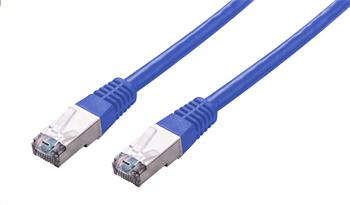 C-TECH Kabel patchcord Cat5e, FTP, modrý, 0,25m (CB-PP5F-025B)