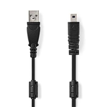 Nedis CCGL60810BK20 - USB Kabel | USB 2.0 | USB-A Zástrčka | UC-E6 8-Pins Zástrčka | 2.00 m | Kulatý | PVC | Černá (CCGL60810BK20)