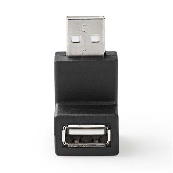 Nedis CCGB60930BK - USB 2.0 Adaptér | USB-A Zástrčka | USB-A Zásuvka | Černá barva (CCGB60930BK)