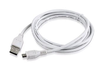 GEMBIRD CABLEXPERT Kabel USB A Male/Micro USB Male 2.0, 1,8m, White, High Quality (CCP-mUSB2-AMBM-6-W)