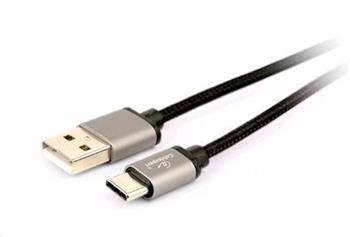 GEMBIRD CABLEXPERT Kabel USB 3.0 AM na Type-C kabel (AM/CM), 1,8m, opletený, černý, blister (KAB05133E)