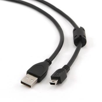 GEMBIRD Kabel USB A-MINI 5PM 2.0 1,8m HQ s ferritovým jádrem (KAB051C1F)