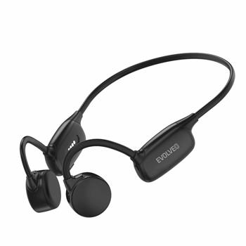 EVOLVEO BoneSwim Pro MP3 32GB, bezdrátová sluchátka s mikrofonem na lícní kosti, černé (BSP-MP3-32GB-B)