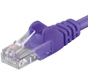 PremiumCord Patch kabel UTP RJ45-RJ45 level 5e 5m fialová (sputp050V)