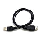 Kabel C-TECH USB A-A 1,8m 2.0 prodlužovací, černý