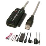 Kabel USB 2.0 to IDE + SATA adaptér, se zdrojem, pro 2,5" i 3,5" HDD i mechaniky