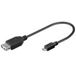 Kabel USB HOST ( USB A/female - Micro USB/male ) 20cm