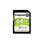 KINGSTON 64GB SDHC CANVAS Plus Class10 UHS-I 100MB/s Read Flash Card