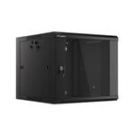 LANBERG RACK CABINET 19" WALL-MOUNTED 9U 570X600 FAST ASSEMBLY (FLAT PACK) BLACK  