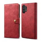 Lenuo Leather pro Samsung Galaxy A32 5G, červené