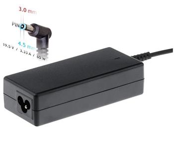 Nabíjecka na notebook 19.5V/3.33A 65W 4.5 x 3.0 mm + pin pro Dell