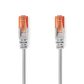 Nedis CCGL85230GY20 - Síťový kabel CAT6 U/UTP | RJ45 Zástrčka | RJ45 Zástrčka | 2.00 m | Kulatý | PVC | Šedá
