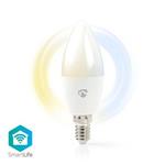 Nedis WIFILW13WTE14 - SmartLife LED žárovka | Wi-Fi | E14 | 350 lm | 4.5 W | Studená-Teplá Bílá | A+ | Android &  iOS