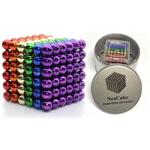 NeoCube mix 6 barev magnetické kuličky 5 mm 216 ks v dárkové krabičce