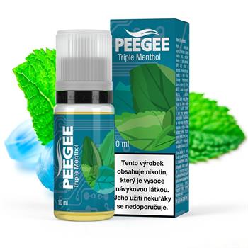 PEEGEE - Trojitý mentol (Triple Menthol) 6mg (s kolkem, včetně spotřební daně)