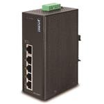 PLANET ISW-504PTSwitch, průmyslový, 4x 10/100M PoE + 1x 10/100, -40~+75°C, 48VDC, DIN