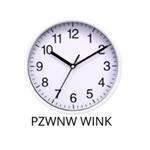 PLATINET NÁSTĚNNÉ KULATÉ HODINY WINK WHITE, tichý mechanismus [45955]