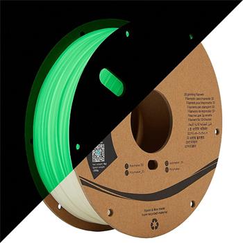 Polymaker PolyLite PLA filament Glow in the Dark Green, svízící zelená, 1,75mm, 1000g
