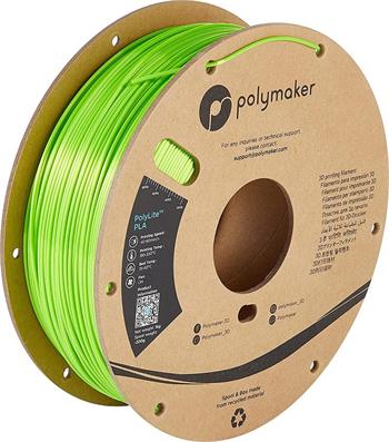 Polymaker PolyLite Silk PLA Lime, limetková, 1,75mm, 1000g