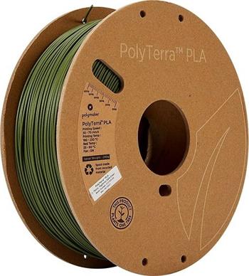 Polymaker PolyTerra PLA Army Dark Green 1,75mm 1kg, vojenská tmavě zelená