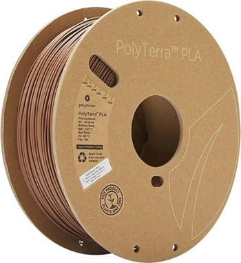 Polymaker PolyTerra PLA Earth Brown 1,75mm 1kg, hnědá zemní