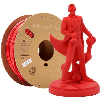 Polymaker PolyTerra PLA Lava Red 1,75mm 1kg, lávově červená