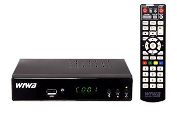 Použité: Set-TopBox WIWA H.265 MAXX, DVB-T2, H.265 HEVC, SCART, LAN
