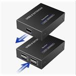 PremiumCord 4-port USB 2.0 Extender Adapter via Cat5e/Cat6 up to 150m