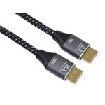 PremiumCord DisplayPort 2.1 cable, 16K@60Hz,8K@120Hz,4K@240Hz,165Hz,144Hz metal and gold plated connectors, 2m