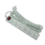 PremiumCord Extension Power Cable,  Length 7m, 6 outlets, switch