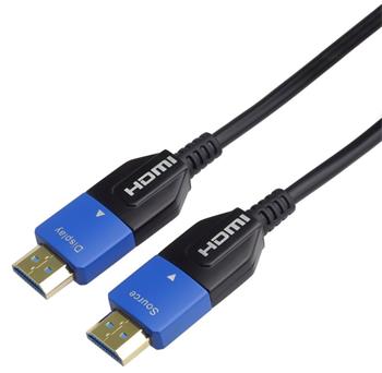 PremiumCord Ultra High Speed HDMI 2.1 Optical Fiber AOC Cable 8K@60Hz, 10m gold
