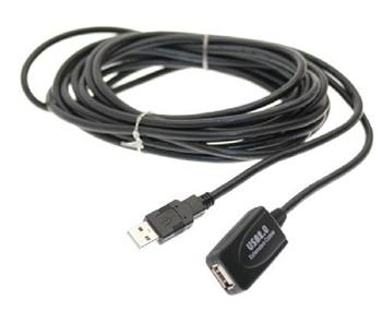 PremiumCord USB 2.0 repeater a prodlužovací kabel A/M-A/F 5m