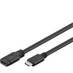 PremiumCord USB- C prodlužovací kabel (USB 3.2 generation 1), C/M - C/F, 1m