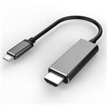 PremiumCord USB3.1 typ-C na HDMI kabel 1,8m rozlišení obrazu 4K*2K@60Hz Aluminium